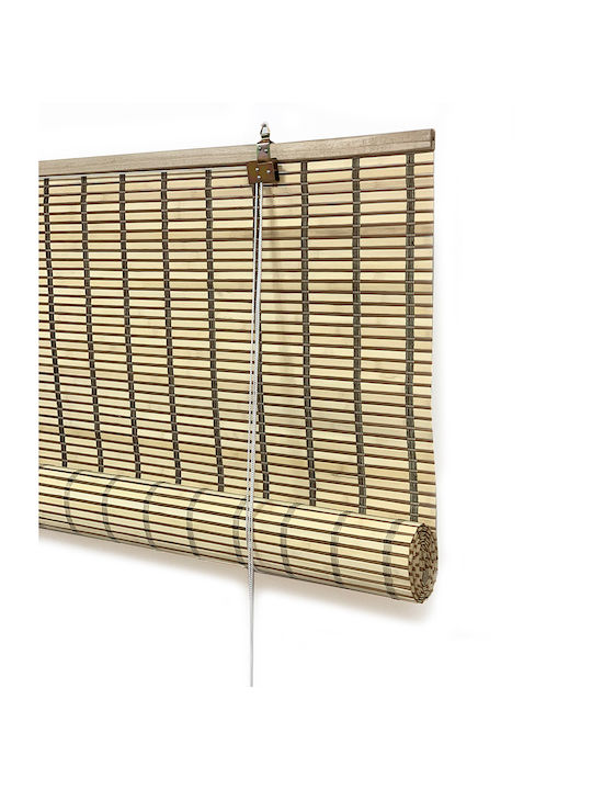 Woodware Beschattungsrollo Bamboo in Beige Farbe L100xH220cm