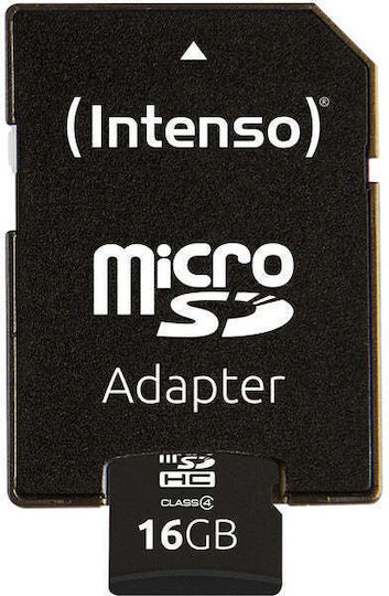 Intenso microSDHC 16GB Class 4 Default Speed 21MB/s with Adapter
