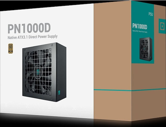 Deepcool PN1000-D rev. 2.0 1000W Μαύρο Τροφοδοτικό Υπολογιστή Full Wired 80 Plus Gold