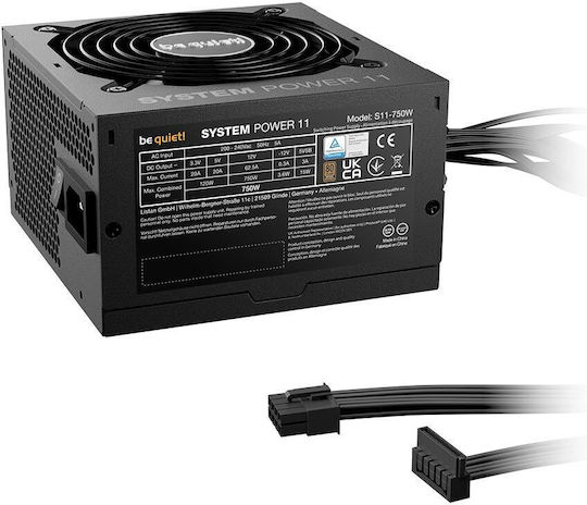 Be Quiet System Power 11 750W Μαύρο Τροφοδοτικό Υπολογιστή Full Wired 80 Plus Bronze