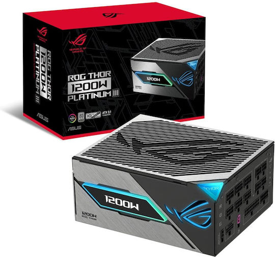 Asus ROG Thor Platinum III 1200W Черен Компютърно захранване Пълен модул 80 Plus Platinum