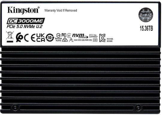 Kingston DC3000ME SSD 15.3TB τύπου 2.5'' με σύνδεση PCI Express 5.0 SEDC3000ME/15T3