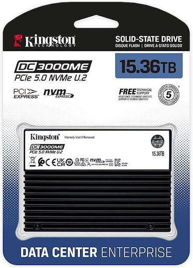 Kingston DC3000ME SSD 15.3TB τύπου 2.5'' με σύνδεση PCI Express 5.0 SEDC3000ME/15T3