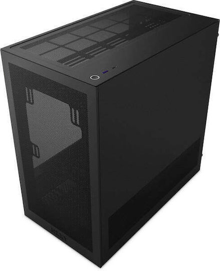 NZXT H3 Flow Gaming Midi Tower Κουτί Υπολογιστή με Πλαϊνό Παράθυρο Μαύρο