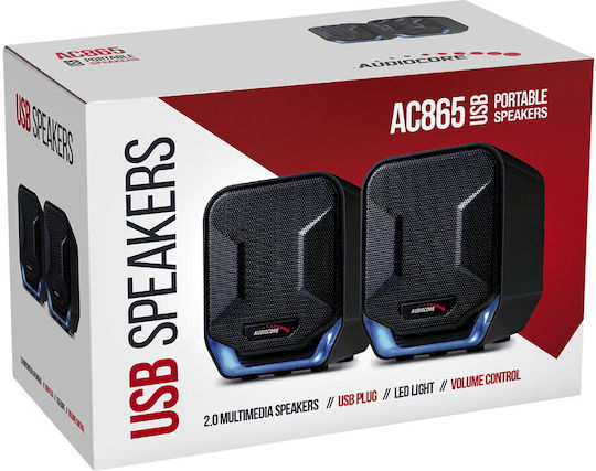 Audiocore AC865 2.0 Speakers 6W Black