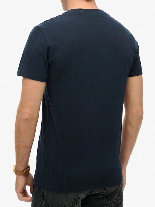 Superdry D1 Ovin T-shirt Navy Μπλε