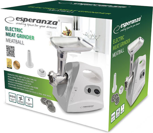 Esperanza Машина за мелене на месо 600W Бяла