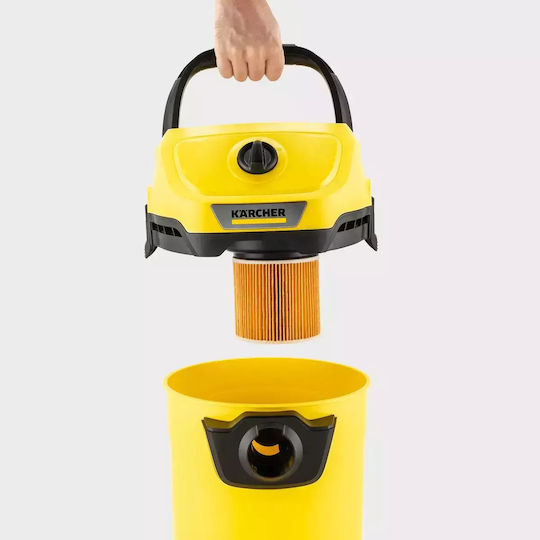 Karcher WD 3 V-17/6/20 CAR Vacuum Wet / Dry 1000W with Plastic Bin 17lt
