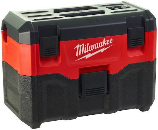 Milwaukee M18 VC2-0 Rechargeable Vacuum Wet / Dry Without Charger and Battery with Plastic Bin 7.5lt
