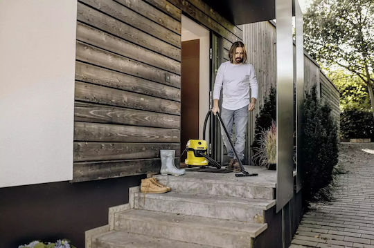 Karcher WD 3 V-15/4/20 Car Staubsauger Flüssigkeiten / Feststoffe 1000W mit Kunststoff Behälter 15Es