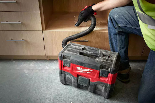 Milwaukee M18 VC2-0 Rechargeable Vacuum Wet / Dry Without Charger and Battery with Plastic Bin 7.5lt