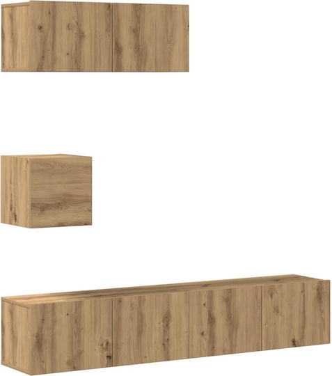 Unitate TV pentru sufragerie Technical Oak