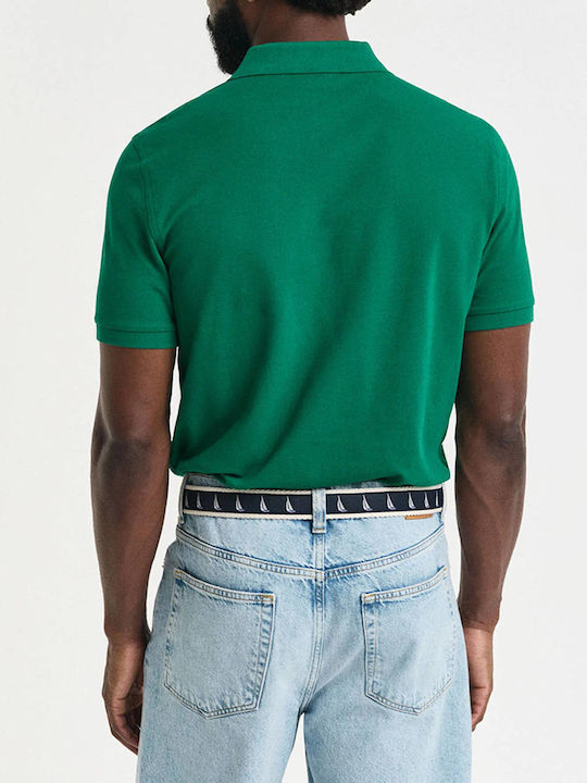 Polo Short Sleeve Blouse Deep Green