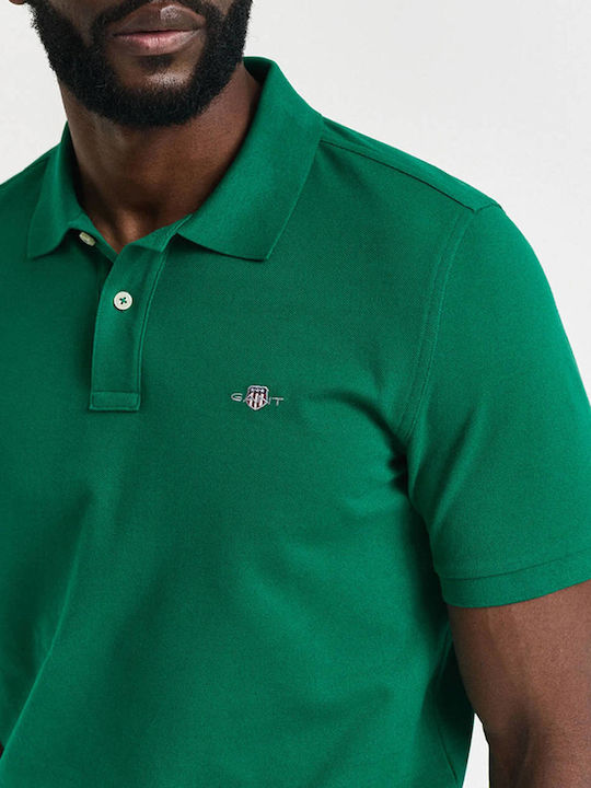 Polo Short Sleeve Blouse Deep Green
