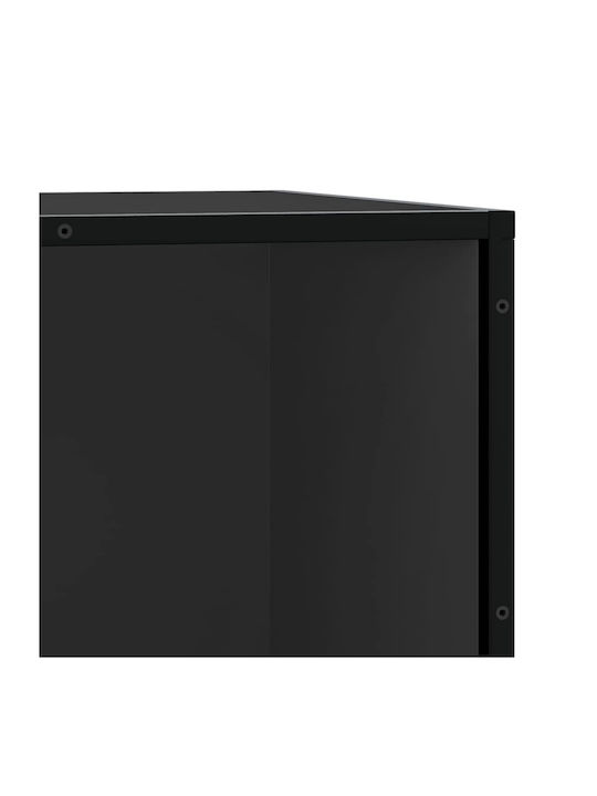 Vidaxl Shoe Bench Black Manufactured Wood Metal Black 849224