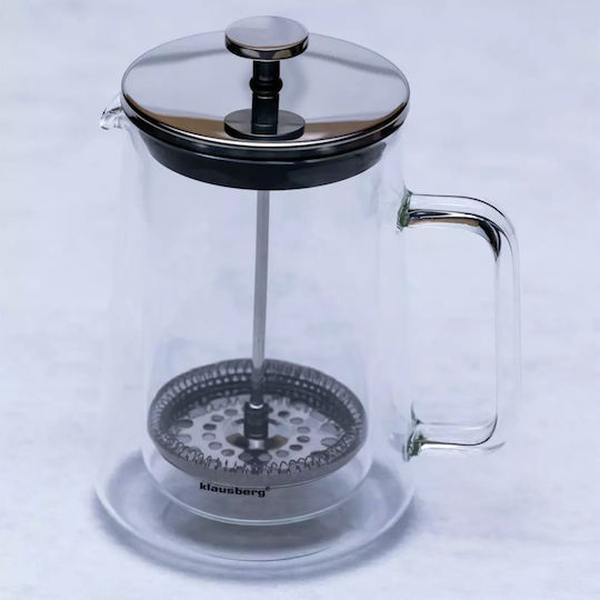 Klausberg Cafetieră cu Filtru Manual din Oțel Inoxidabil Argintiu 600ml