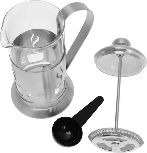 KING Hoff Manual Filter Coffee Maker Stainless Steel Silver 600ml
