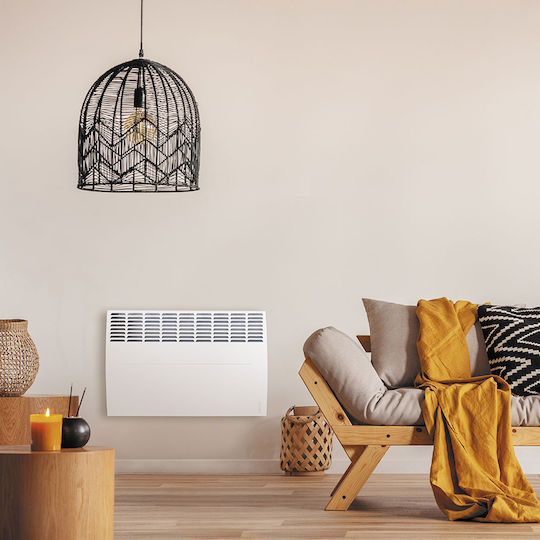 Atlantic F120 Konvektorheizung Wand 2500W mit elektronischem Thermostat und WiFi 90.9x46.1cm Weiß