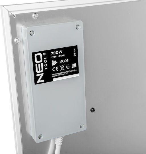 Neo Tools Convectoare Perete 720W cu Termostat Electronic 120x60cm Alb