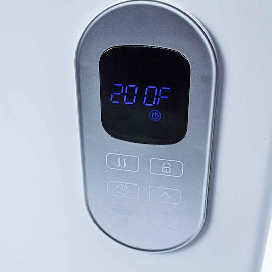 Bormann BEH5050 030706 Konvektorheizung Boden 2000W mit elektronischem Thermostat 96x47cm Weiß