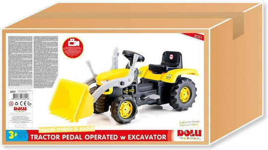 Kids Foot-to-Floor Ride On Tractor with Pedal Yellow