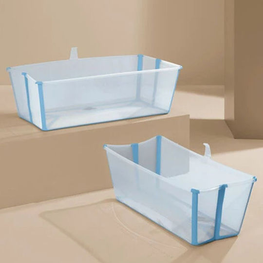 Stokke Cadă pliabilă pentru bebeluși Flexi Bath cu termometru Albastru