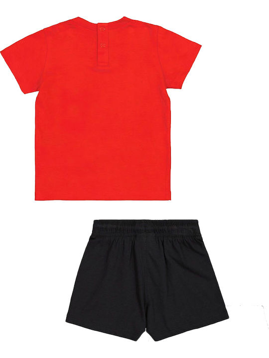 Kids Set with Shorts Summer 2 Pieces Red