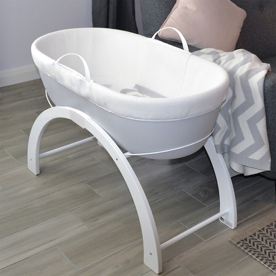 Shnuggle Plastic Moses Basket Dreami Moses with Stand Beige