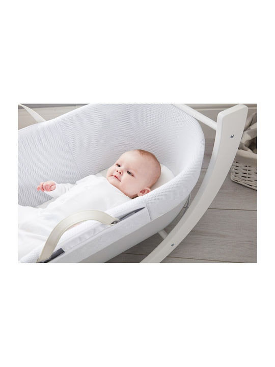 Shnuggle Plastic Moses Basket Dreami Moses with Stand Beige