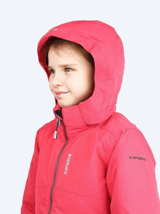Kids' Casual Jacket Short with Hood Pink