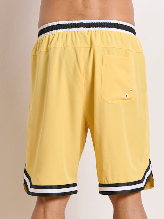 Men's Swimwear Bermuda Apricot with Patterns