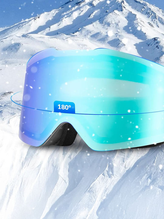 Qunature Ski- & Snowboardbrille Erwachsene Weiß mit Linse in Mehrfarbig Farbe