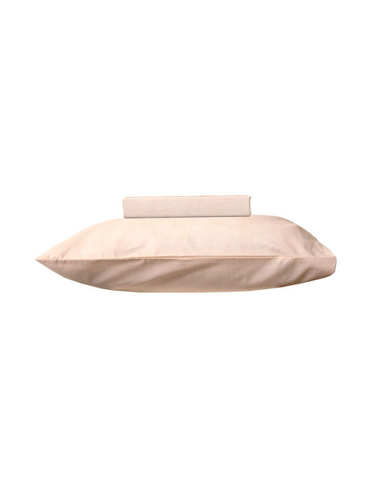 Viopros Βρεφικό Κουβερλί Βαμβακερό Μπεζ 120x160cm