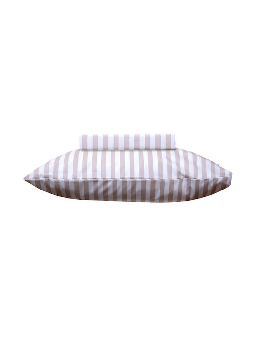 Viopros Βρεφικό Κουβερλί Βαμβακερό Μπεζ 120x160cm