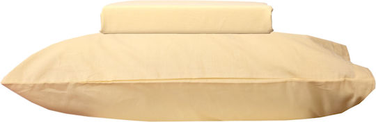 Viopros Baby Duvet Cover Set With Pillowcase Yellow 120x160cm
