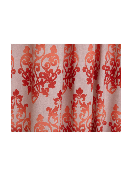 Viopros Orange Pencil Pleat Curtain 140x270cm