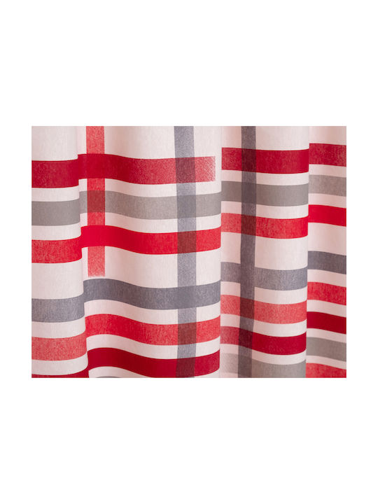 Viopros Curtain with Pencil Pleat Red 140x270cm