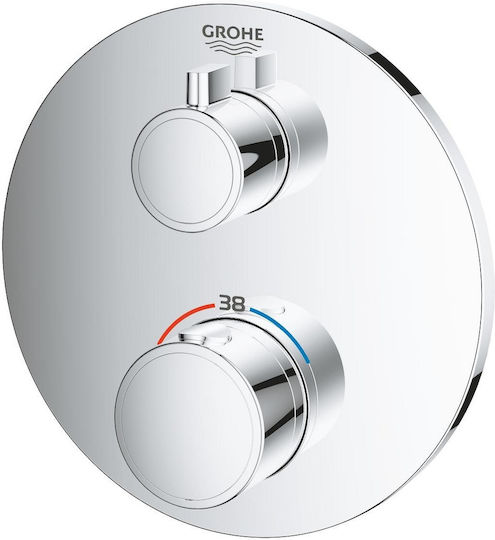 Grohe Комплект смесител и захранване за вграждане за душ кабина Сребрист Grohe Комплект смесител и захранване за вграждане за душ кабина Сребрист
