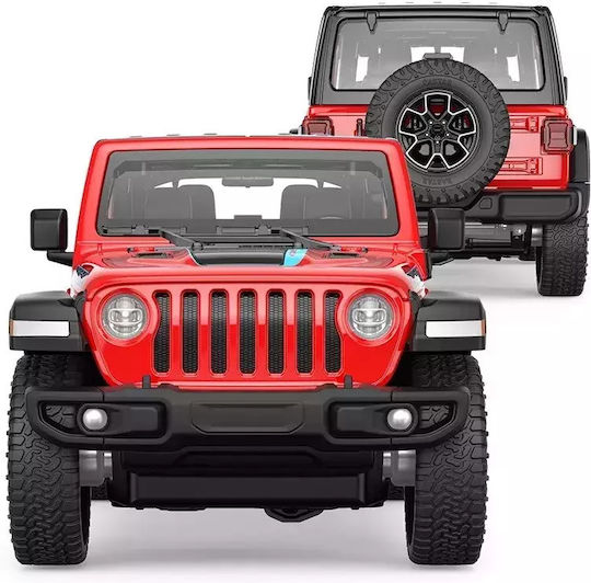 Jeep Wrangler Rubicon 4xe Toy Car 1:24 Ras64610_Rosu