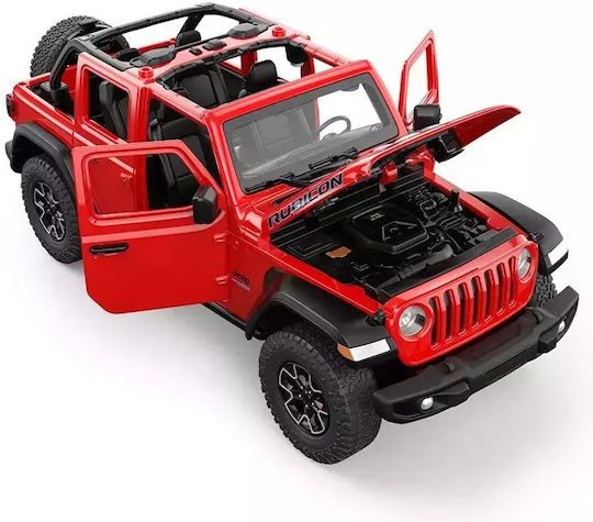 Jeep Wrangler Rubicon 4xe Toy Car 1:24 Ras64610_Rosu
