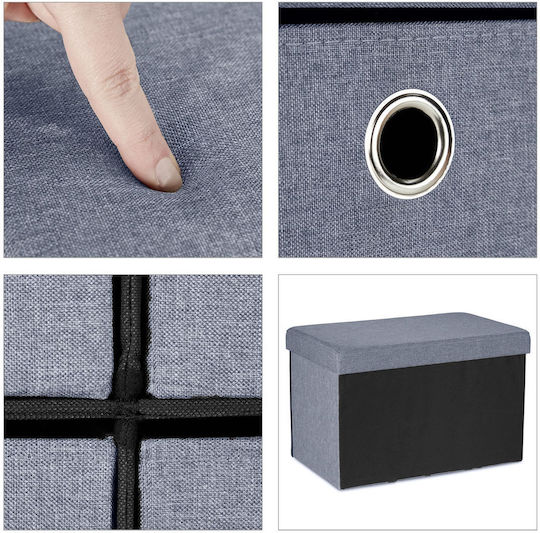 Scaune Camera de zi Cu spațiu de depozitare Lemn Gray 38x39x60buc