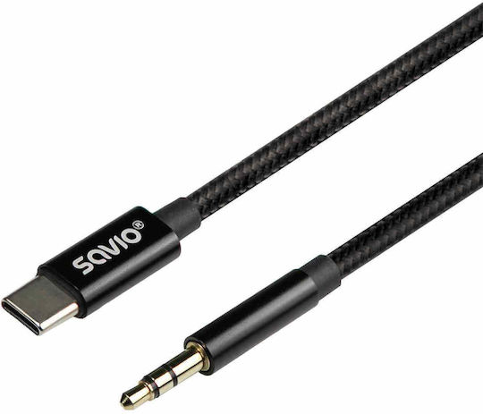Savio USB 2.0 Cable USB-C male - 3.5mm 2m