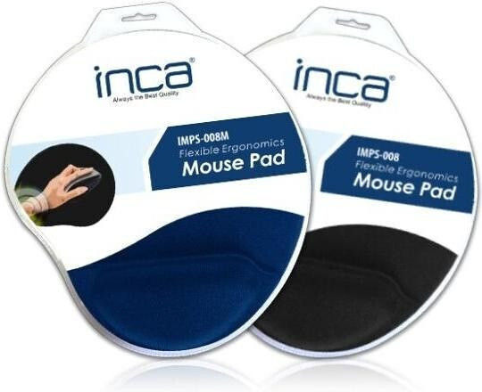 Inca Mouse Pad with Wrist Support Black