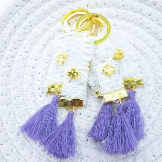 Kymi Christening Charm Keychain Purple 50 Pieces