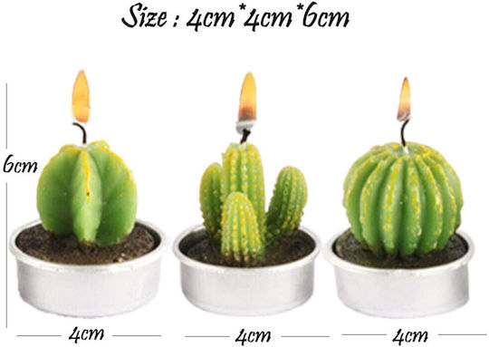 Tealights Aromatic in Green Color 6pcs