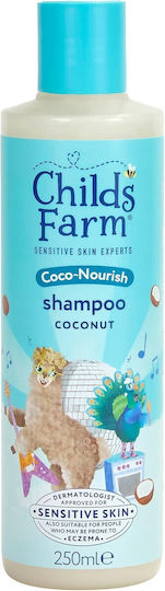 Childs Farm Παιδικό Σαμπουάν & Αφρόλουτρο με Καρύδα για Εύκολο Χτένισμα σε Μορφή Gel 250ml