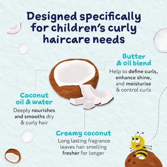 Childs Farm Kids' Conditioner with Coconut for Easy Combing in Gel Form , Ideal for Curls , Leave-In 100ml