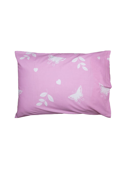 Viopros Pink Pillowcases Set with Envelope Cover 50x70cm