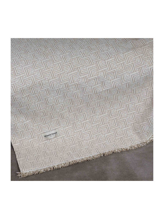 Aslanis Home Ριχτάρι Τετραθέσιου Καναπέ Basic Series 180x350εκ. Μπεζ/άμμου