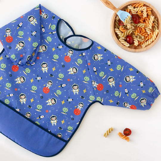 Kiokids Impermeabila Salopetă material textil cu Buzunar & Mâneci Albastru